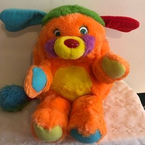 Vintage Popples Orange Plush Hasbro Soft Toy 80s Kids